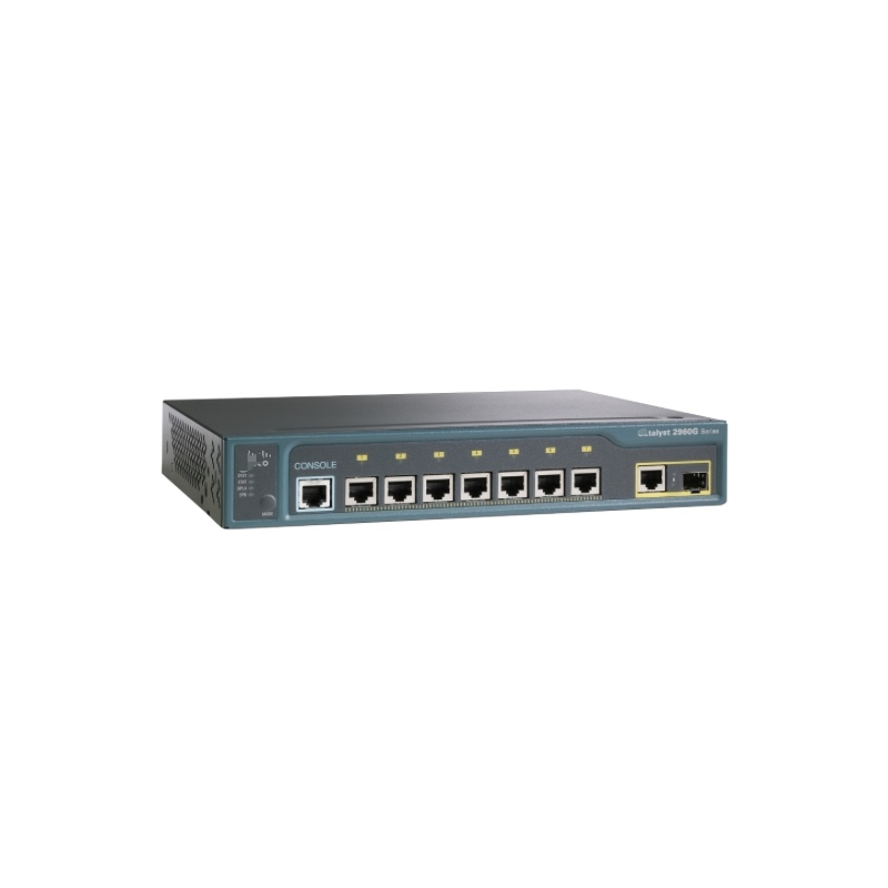 Cisco Original Used Switch WS-C2960G-8TC-L Cat2960 7 10/100/1000.1 T/SFP LAN Base Image