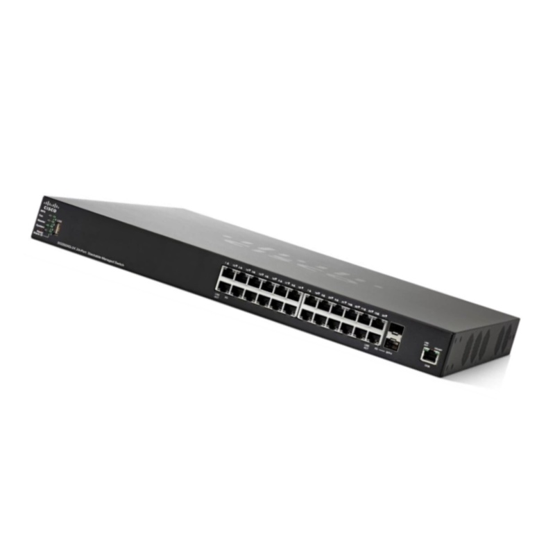 Cisco Small Desk Switch SG350X-24P Layer 3 24-Port Gigabit PoE Stackable Managed Switch